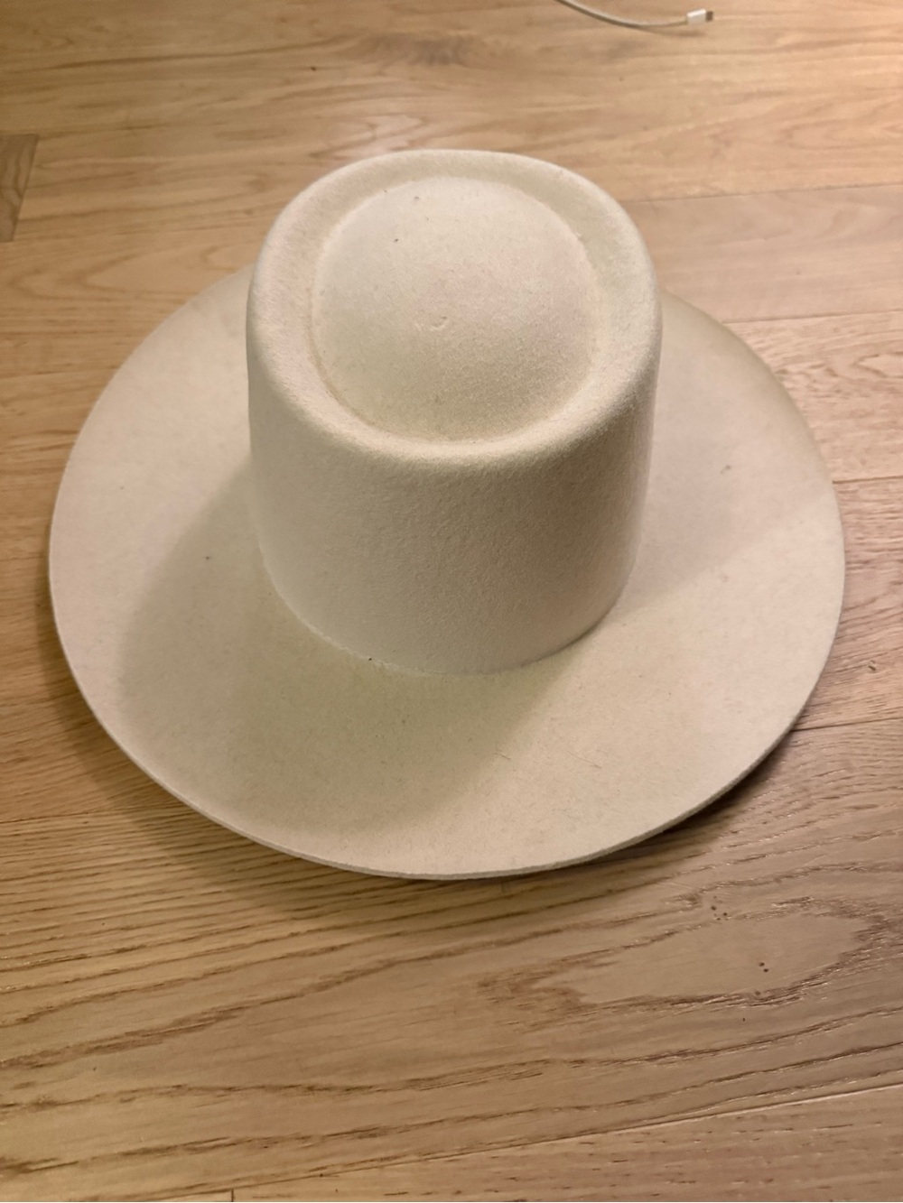 GIGI PIP Cream Wide-Brim Wool Felt Hat